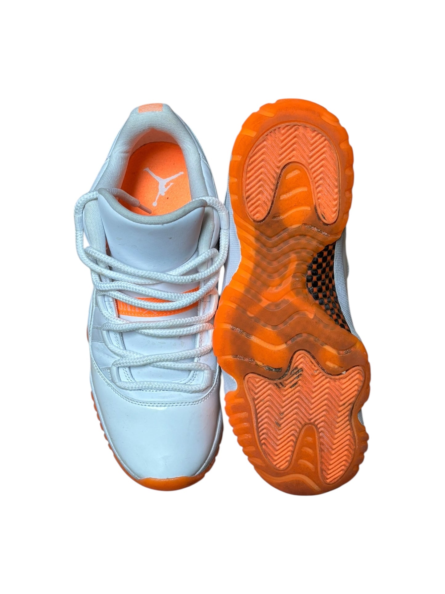 Orange/White Jordan 11s