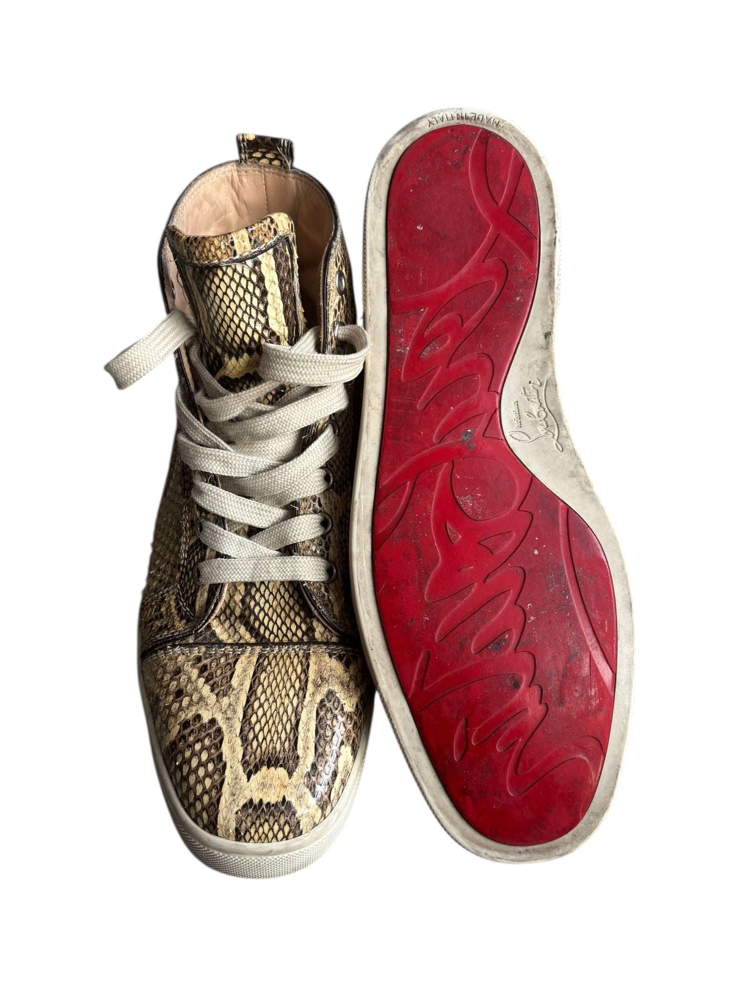 Christian Louboutin Python Leather Trainers
