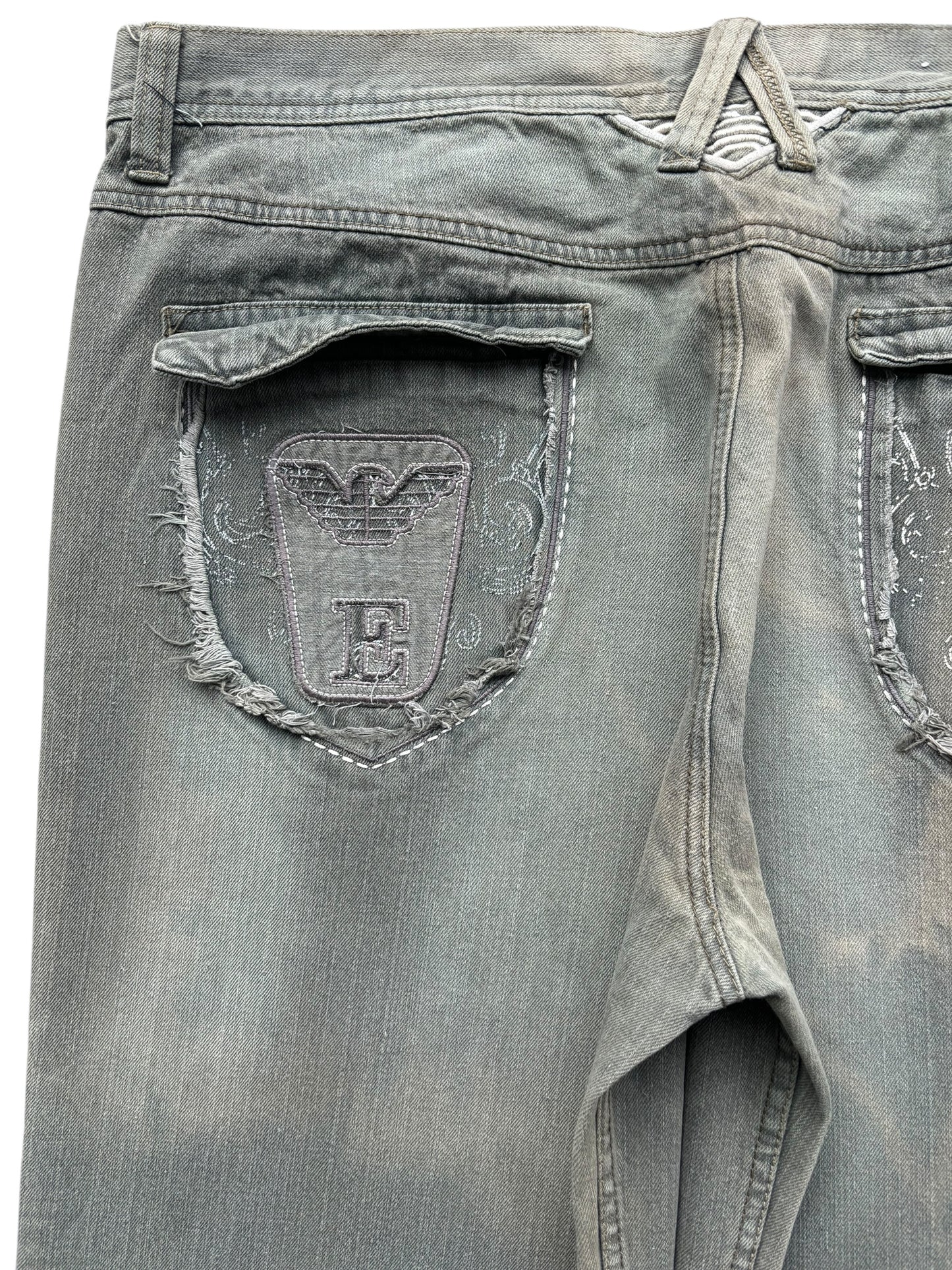Bootleg Armani Denim Jeans