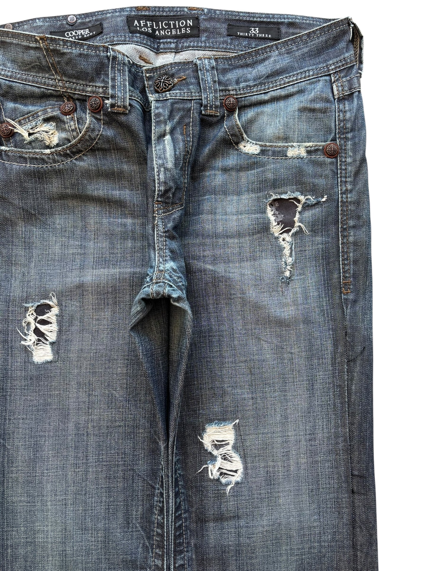 Affliction Wax Denim Jeans