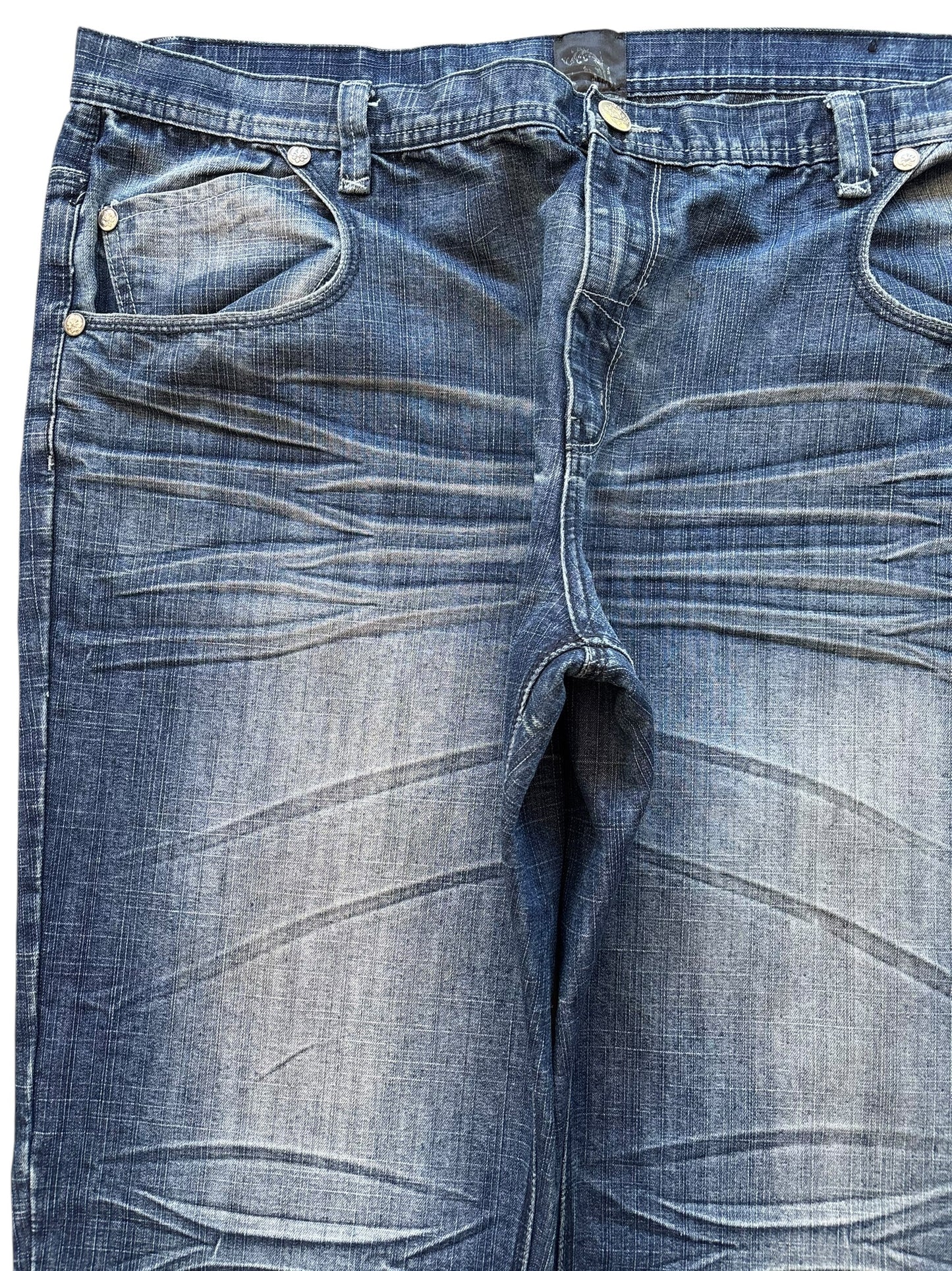 Raw Blue Denim Jeans