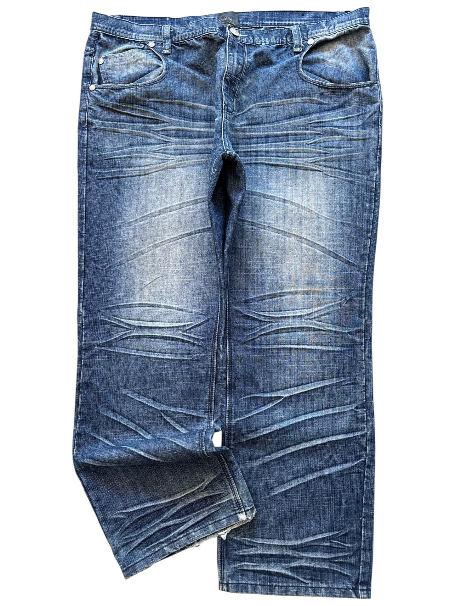 Raw Blue Denim Jeans