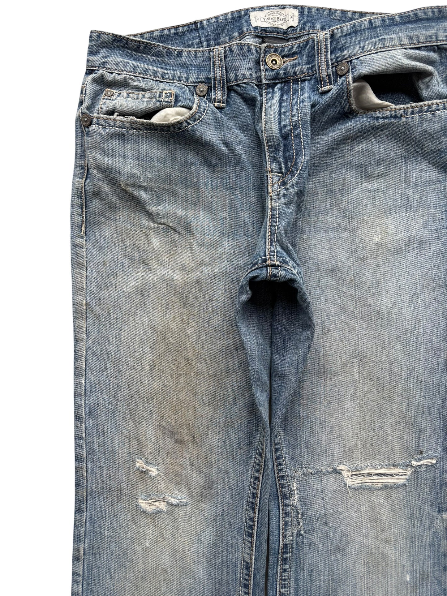 Vintage Brass Denim Jeans