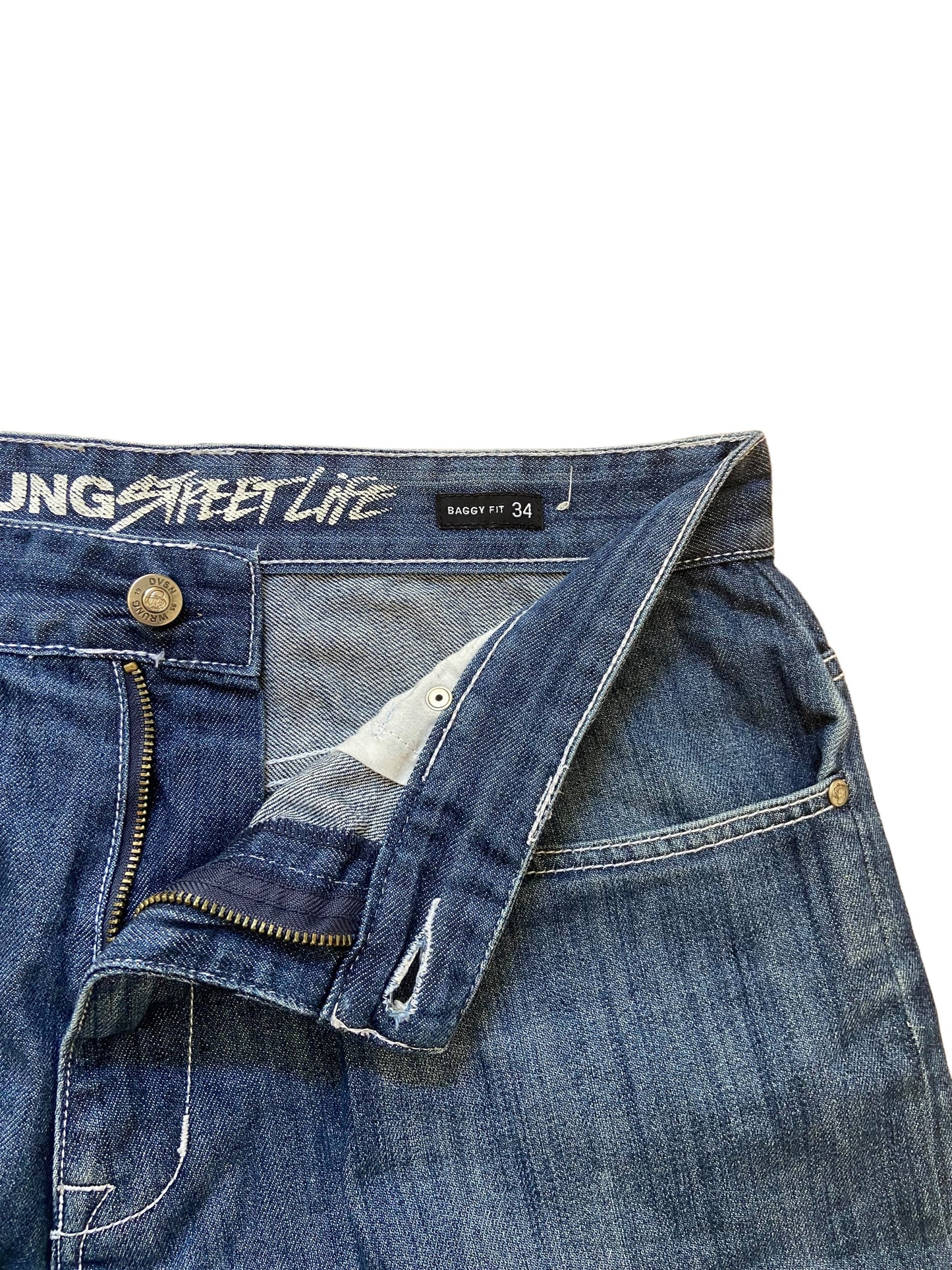 Wrung Denim Shorts