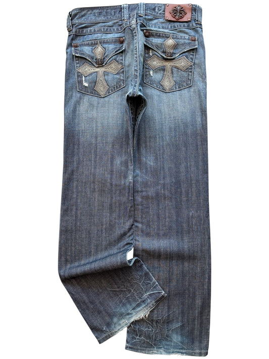 Affliction Wax Denim Jeans