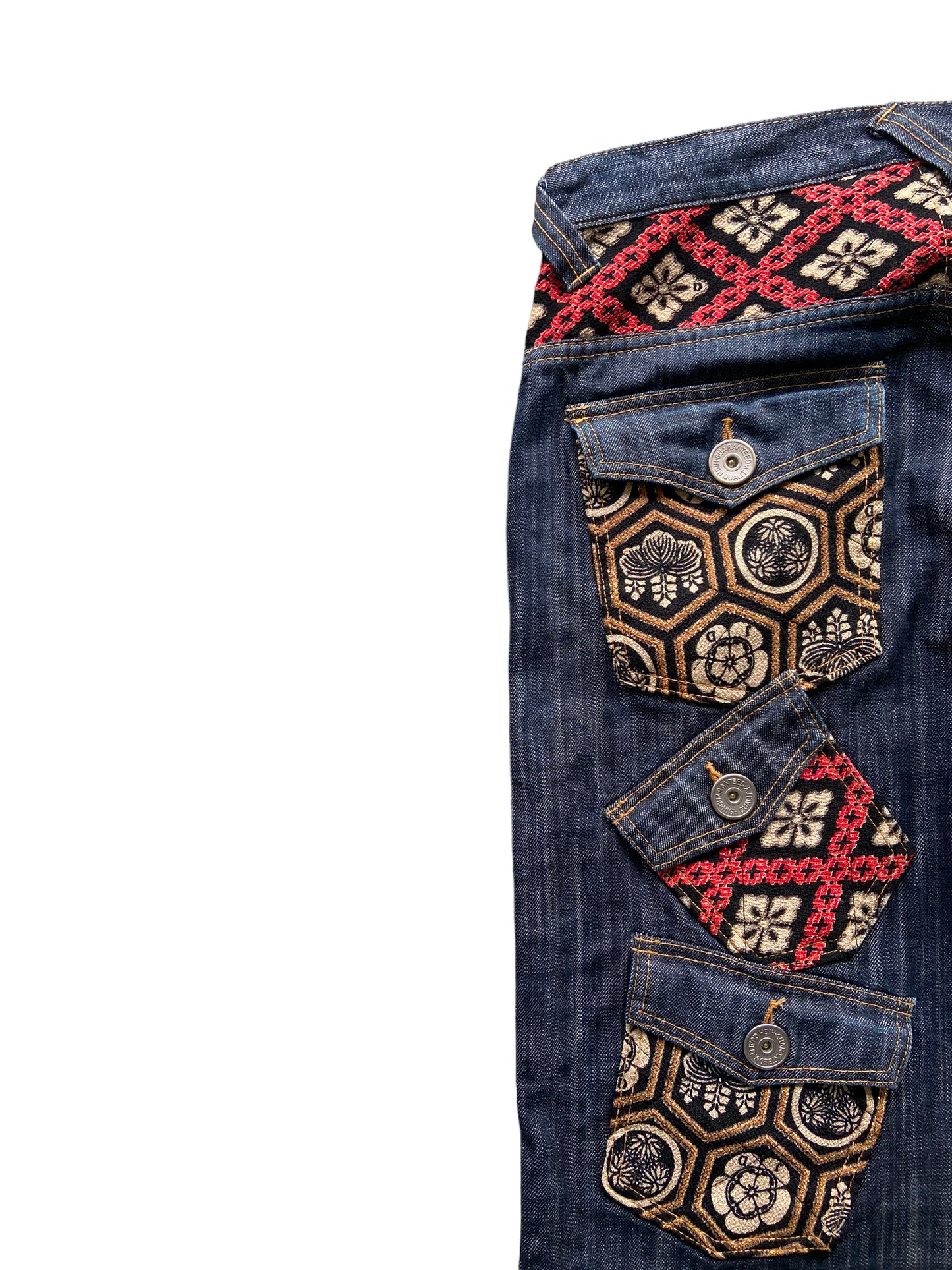 Juvenile Delinquent Multi-Pocket Denim Jeans