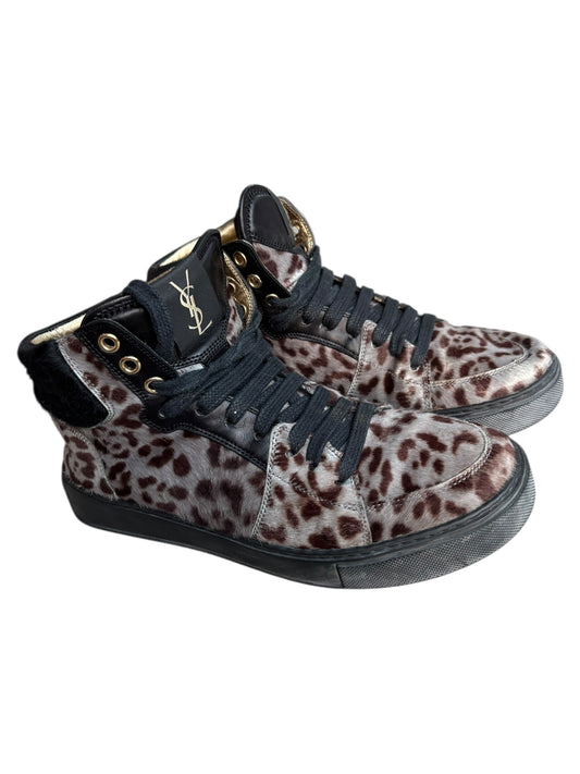YSL Leopard Print Trainers