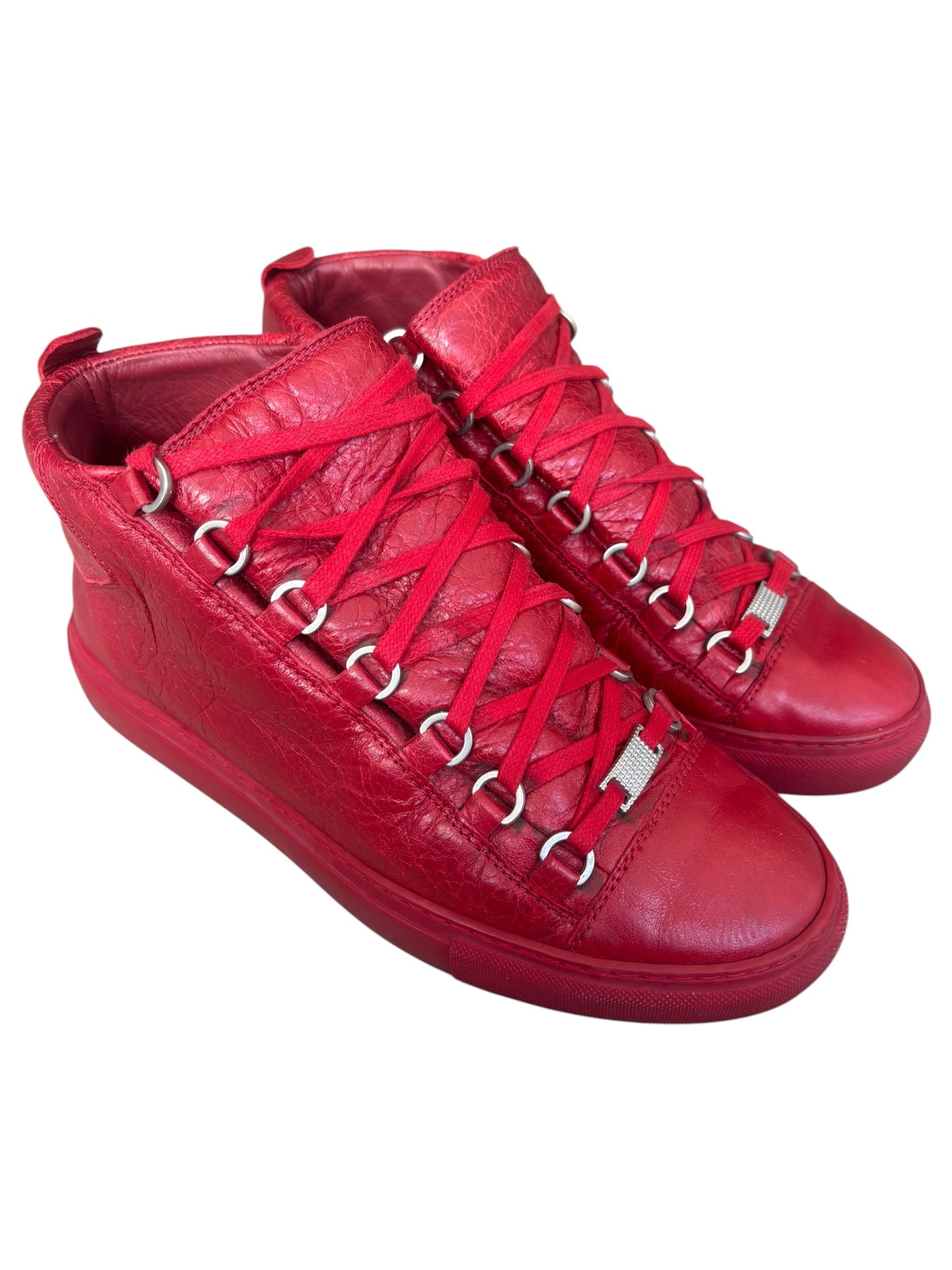 Balenciaga Arena Red Leather High