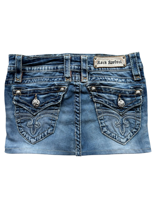 Rock Revival Denim Skirt