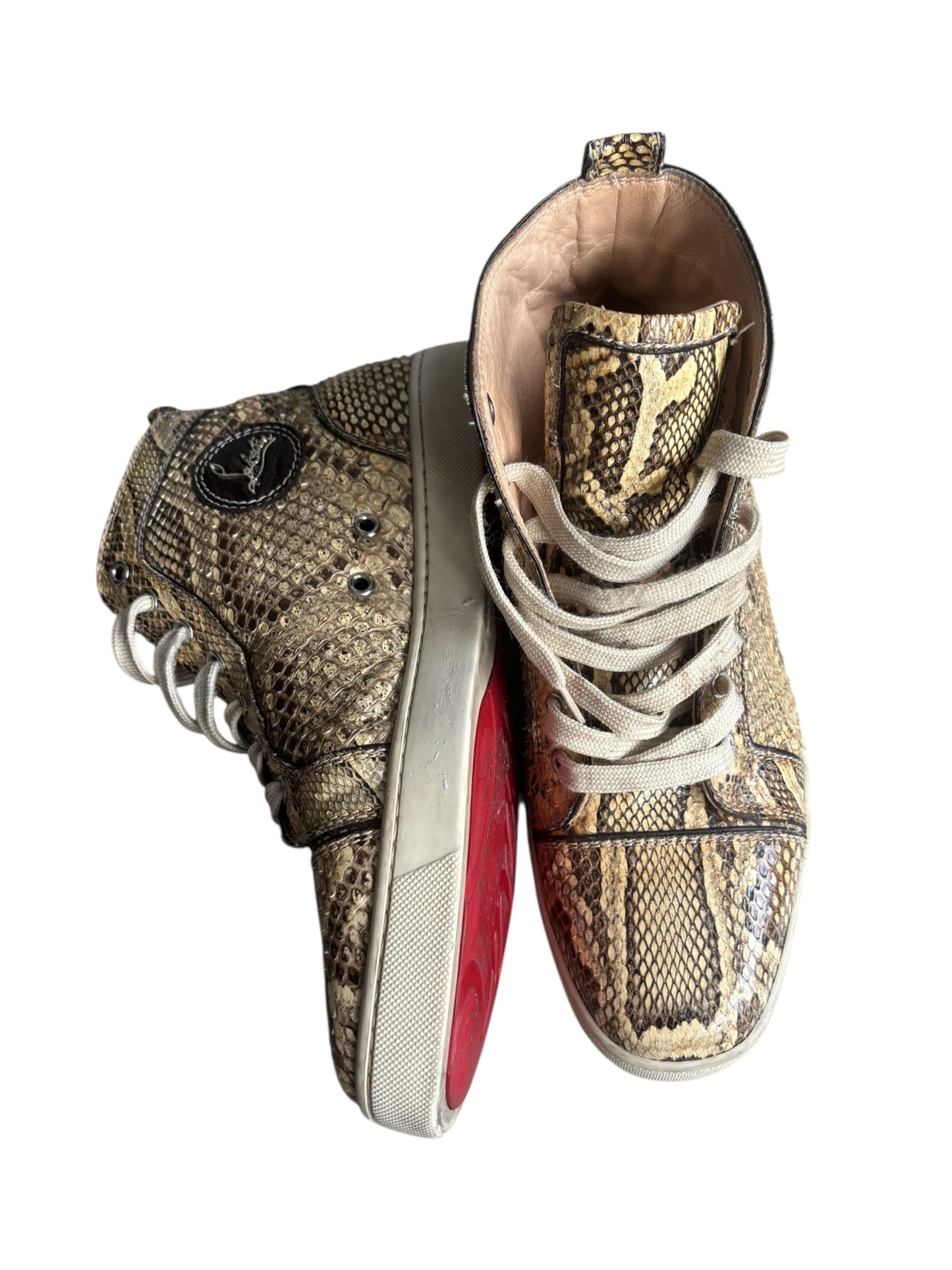Christian Louboutin Python Leather Trainers