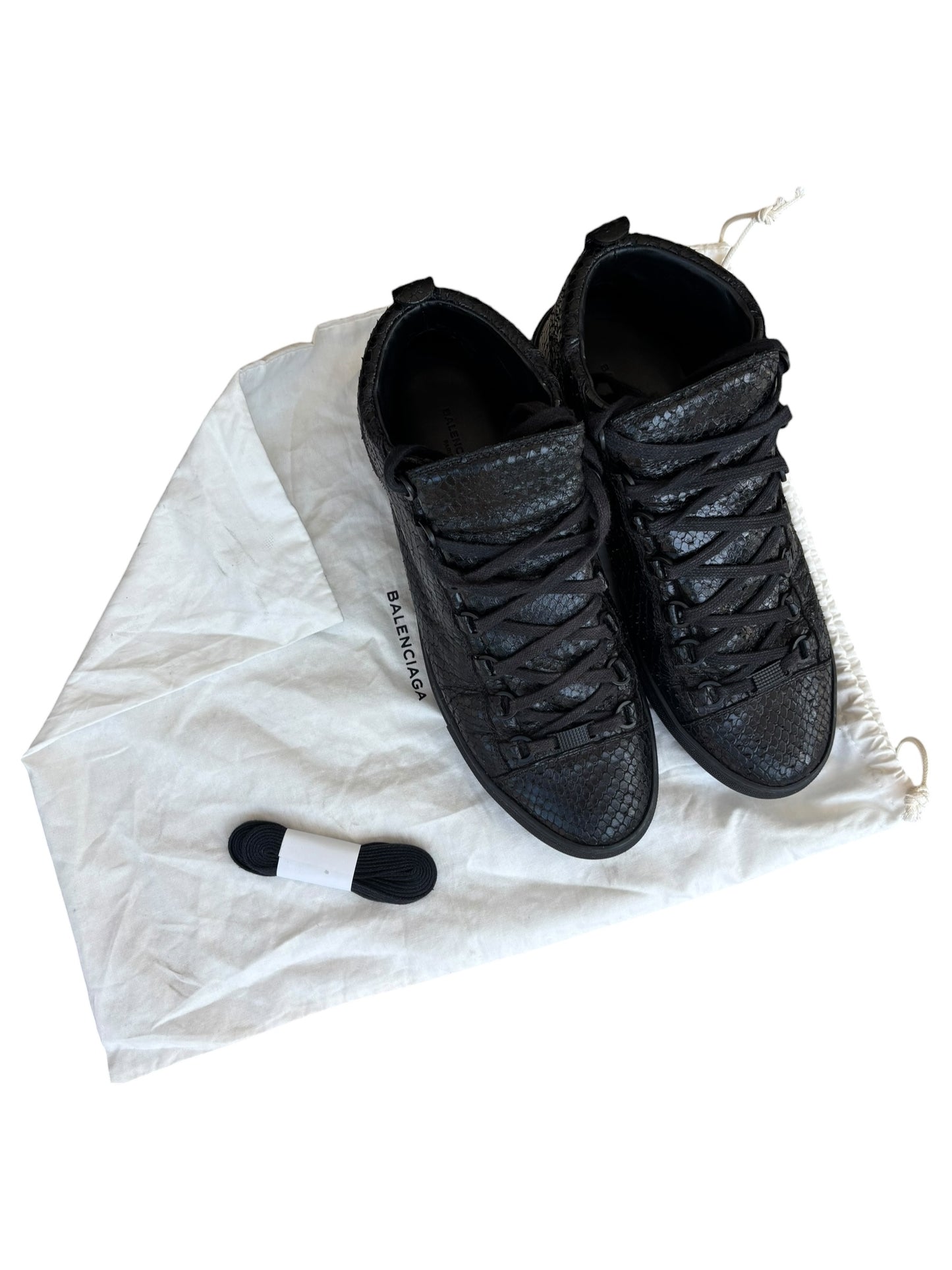 Balenciaga Arena Black Snakeskin