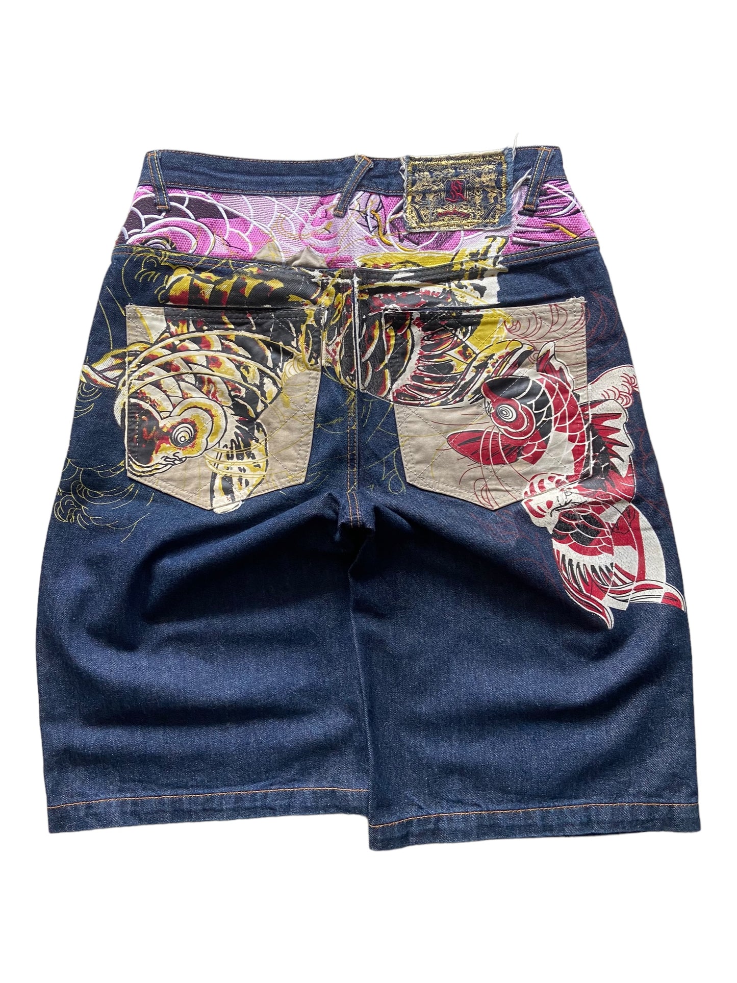 Kanji Denim Shorts