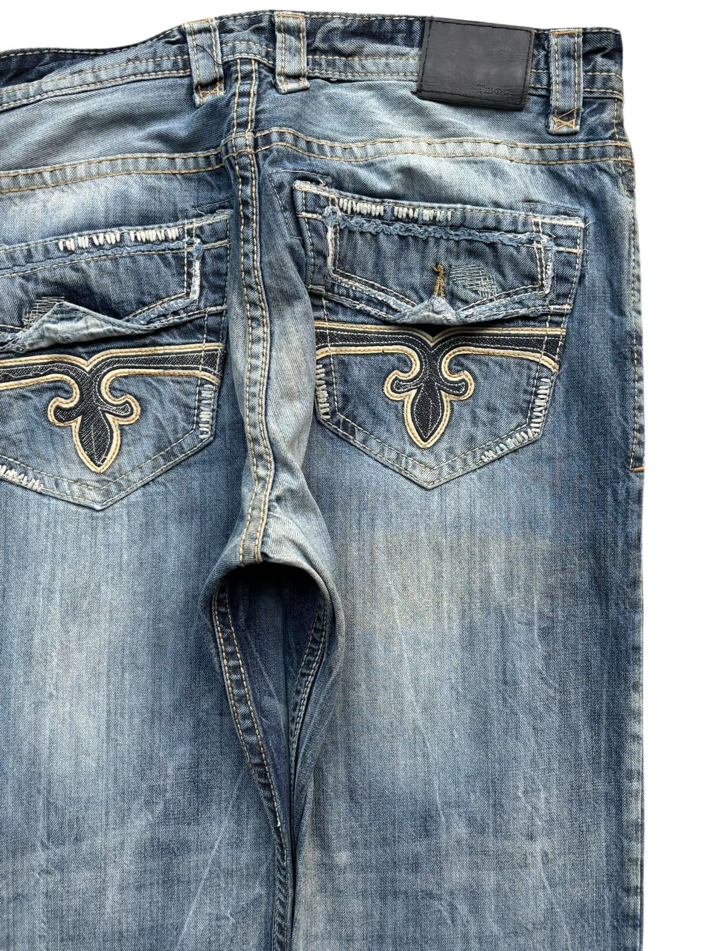 Rock Revival Style Denim Jeans