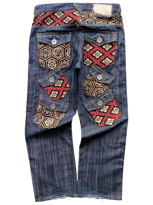 Juvenile Delinquent Multi-Pocket Denim Jeans