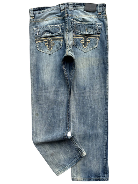 Rock Revival Style Denim Jeans