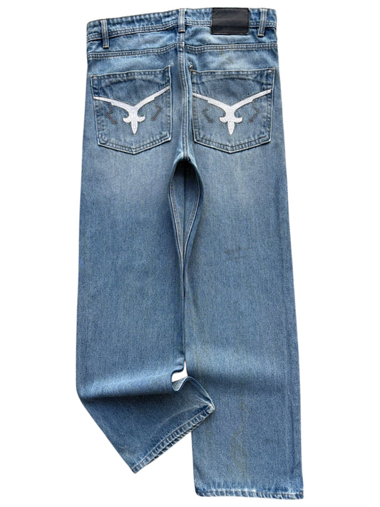 Rock Revival Style Denim Jeans