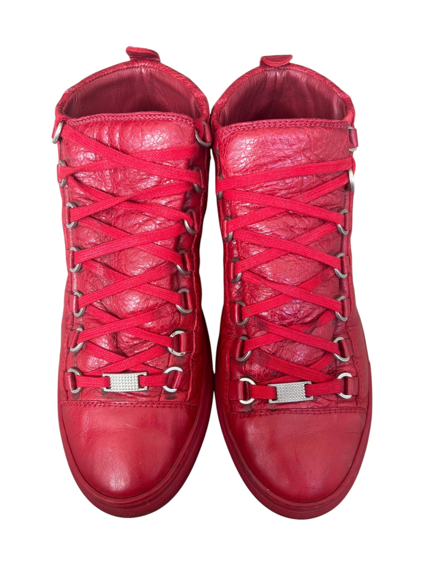 Balenciaga Arena Red Leather High