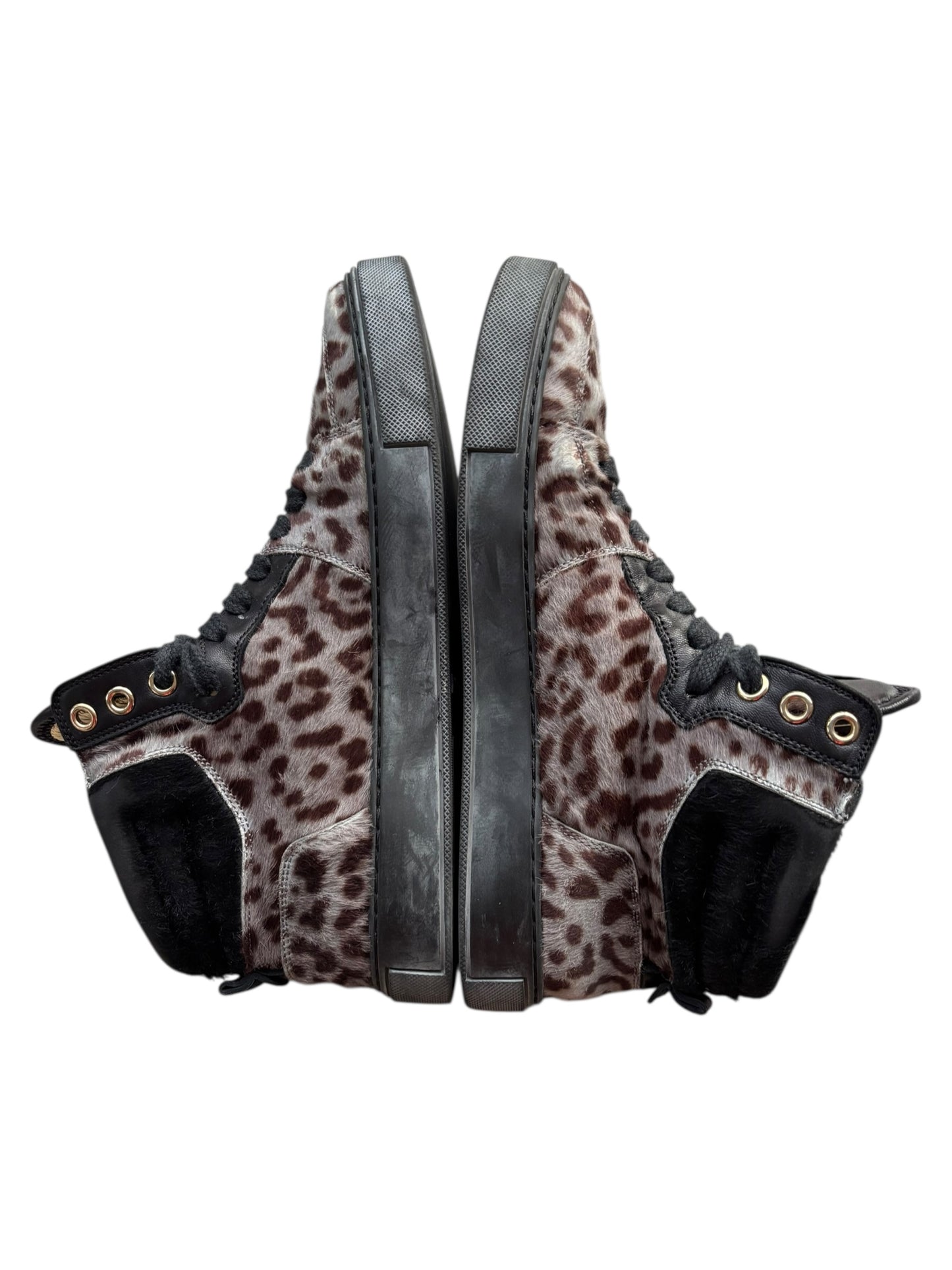 YSL Leopard Print Trainers