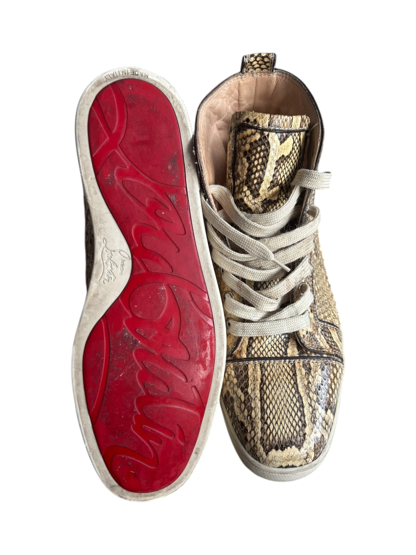 Christian Louboutin Python Leather Trainers