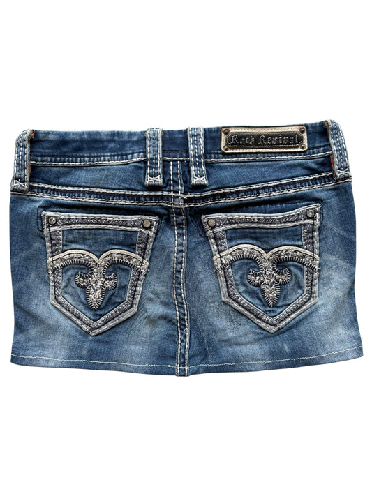 Rock Revival Denim Skirt