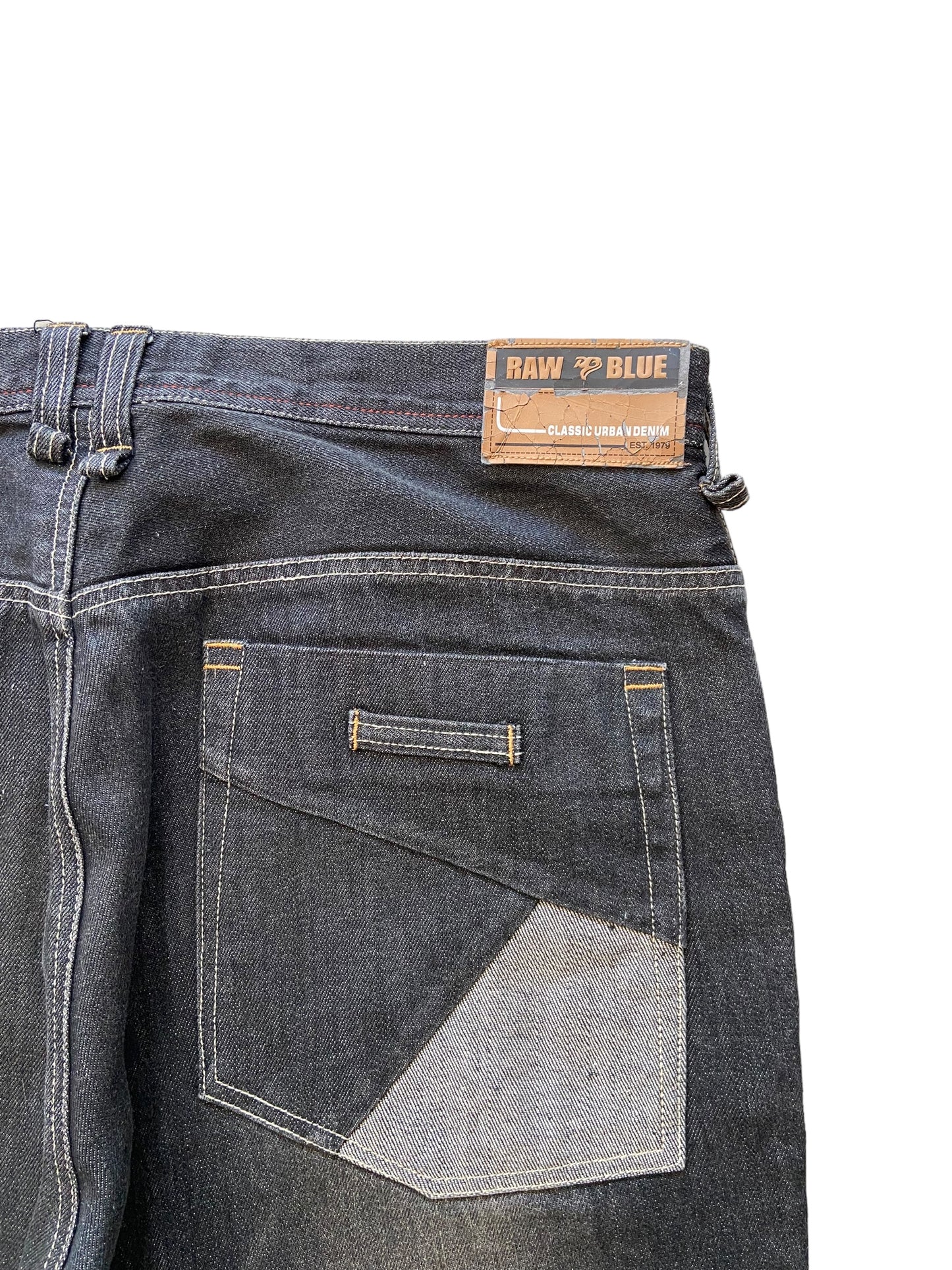 Raw Blue Denim Jeans